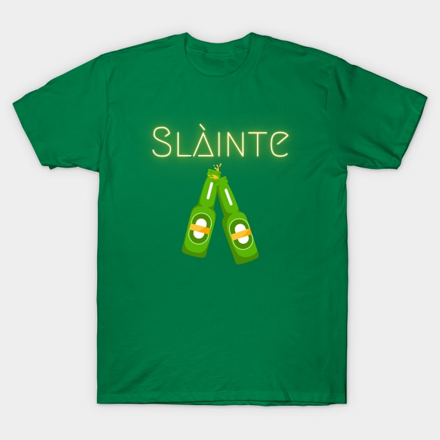 Slainte Beers on St Patricks Day T-Shirt by WearablePSA